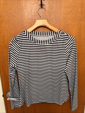 DSG Black & White Striped Long-Sleeve Tee